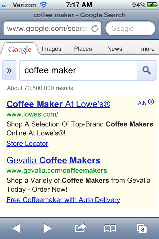 coffee maker iphone